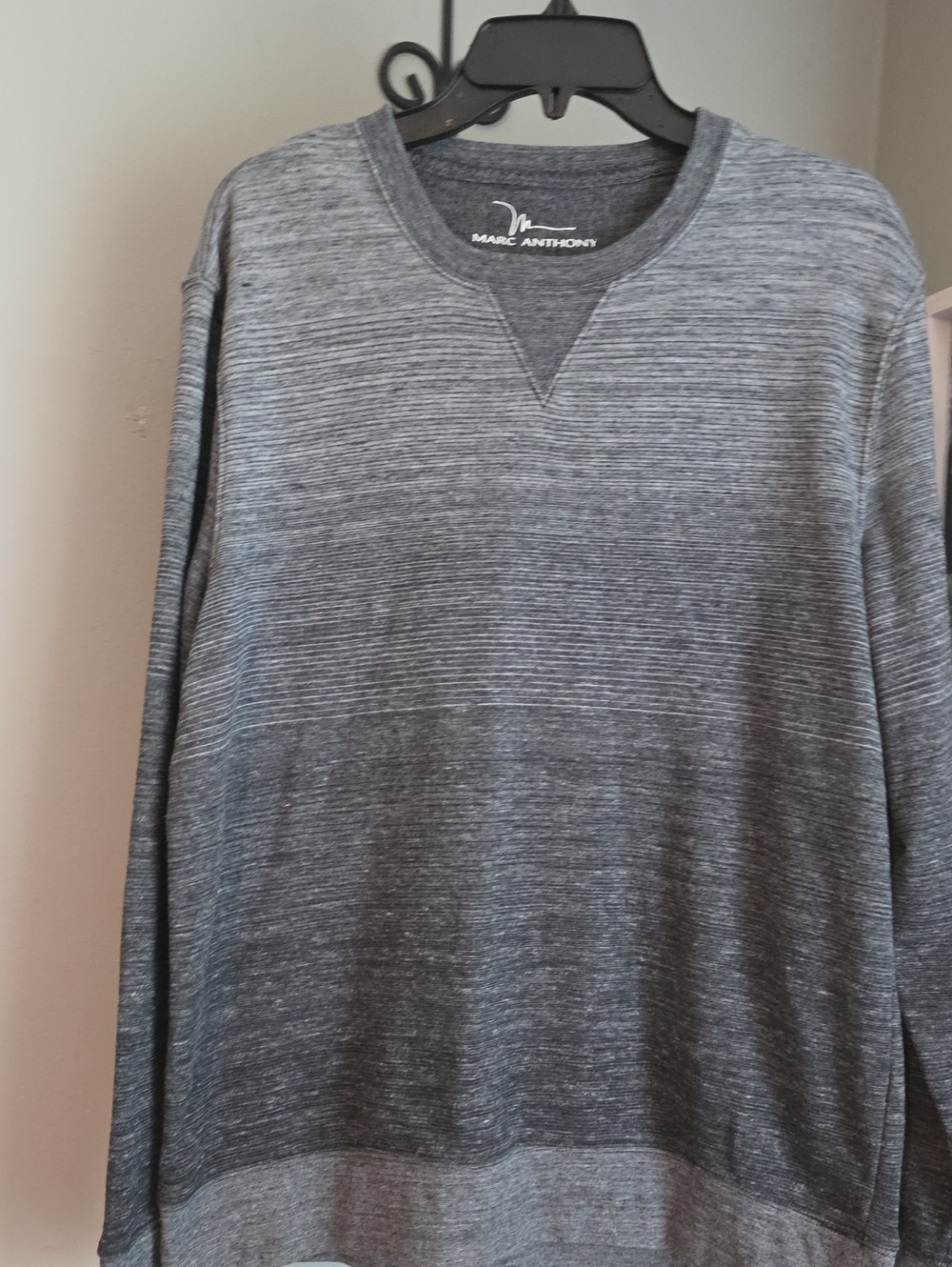 Marc Anthony Men's Gray Heather Crewneck Pullover Size L
